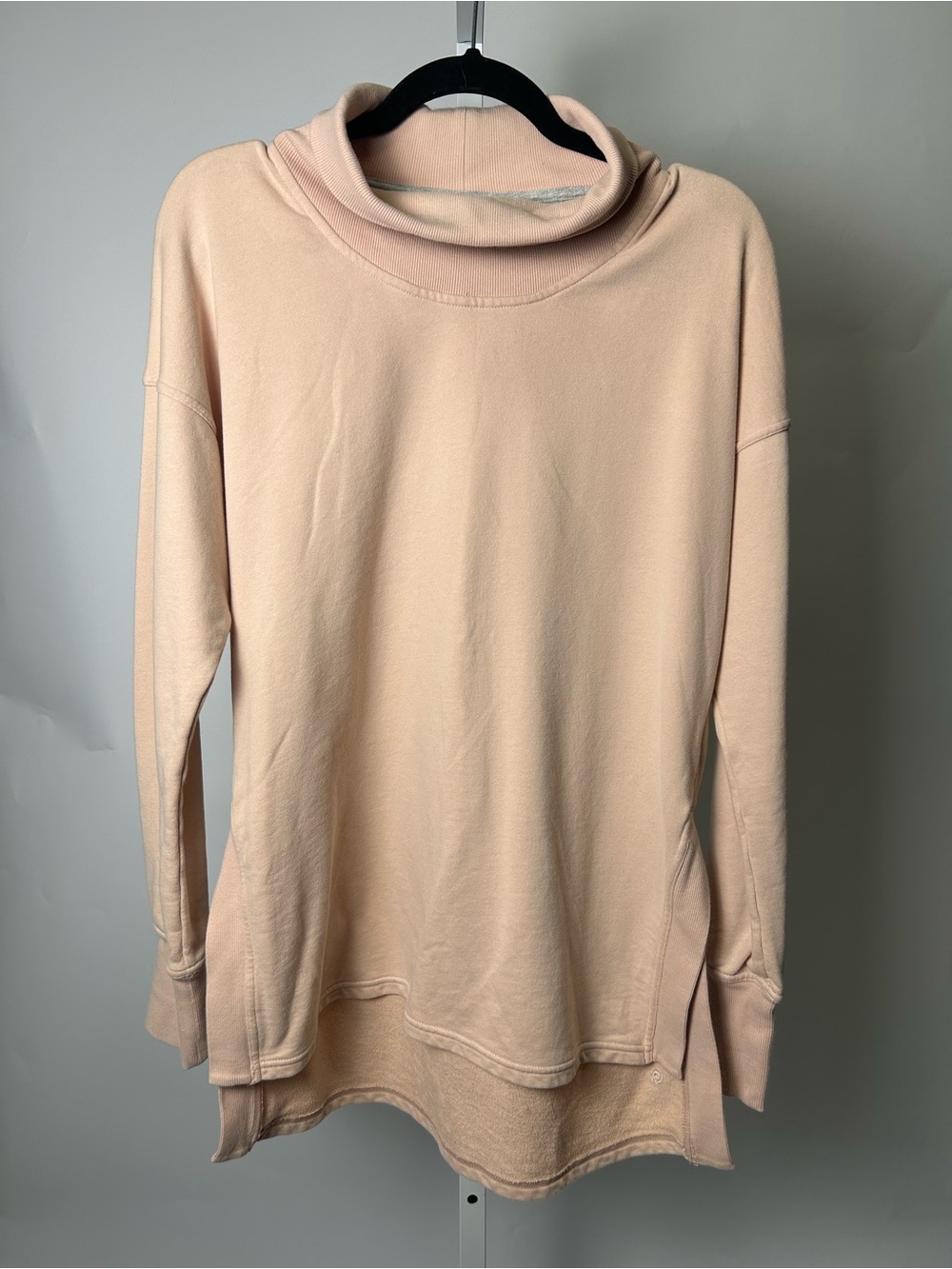 Champion Light Pink Cowl Neck Tunic Sweatshirt